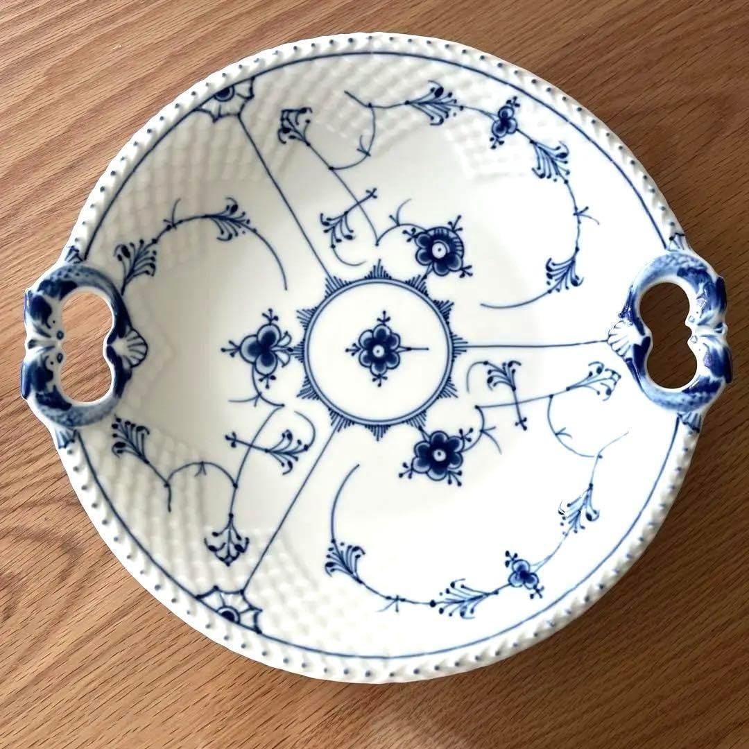 ロイヤルコペンハーゲン大皿ブルーフルーテッド プレート27.0cm 深皿